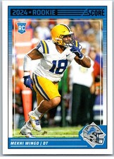 #372 Mekhi Wingo RC 2024 Score Football Base Detroit Lions