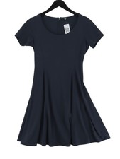Uniqlo A-Line Midi Dress XS in Blue