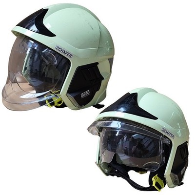 MSA Gallet F1 XF Feuerwehrhelm nachleuchtend Visier NOMEX 52 62 cm Einsatzhelm