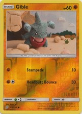 Gible - 112/236 - Common - Reverse Holo Lightly Played Unified Minds Pokemon on eBay
