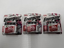  3 X 8 Energizer Max AA Batteries, Alkaline Double Up To 50 Longer Lasting