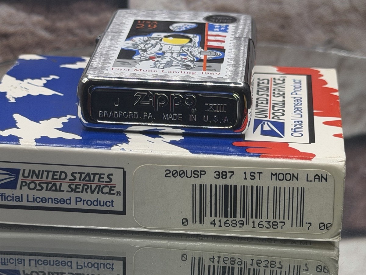 1997 Zippo Space Apollo 11 First Moon Landing 1969 Postage Stamp W