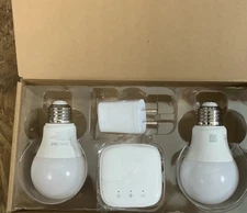 Consciot Smart Bulb Kit 2 Bulbs & 1 Hub Dimmable A19 E26 800 Lumens 9W/100EQ New