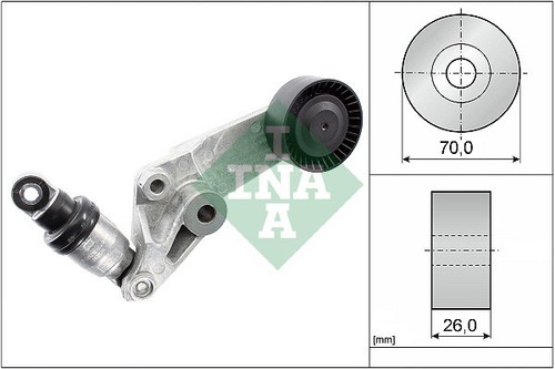 TENSIONER LEVER, V-RIBBED BELT FOR LOTUS TOYOTA TOYOTA (FAW) INA 534 0016 10 - Picture 2 of 7