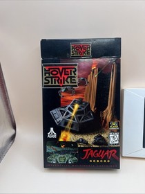 Atari Jaguar Hover Strike 1995 Game Cartridge Complete In Box Manual + Overlay