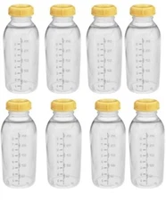 Medela Baby Bottles Breast Milk Bottle w/ Lids 8oz 250ml 87150s BPA FREE Sterile