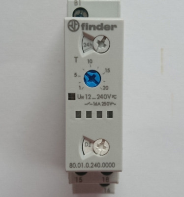 FINDER 80.01.0.240.0000 Zeitrelais Multifunktion Time Relay 1W 1CO SPDT 0,1s-24h