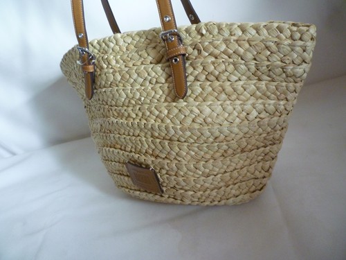 COACH Basket Bag Cream Plain Handbag Tote CJ518 Beige Brown New RARE Genuine - Picture 11 of 24