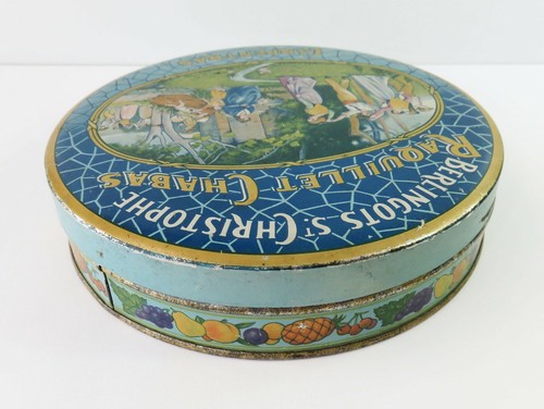 Vintage Berlingots St Christophe Raquillet Chabas Carpentras Sweets Tin, France - Imagen 4 de 6