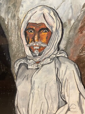 Original Signed Bertram PORTRAIT Old Man Greek? Middle Eastern? Very Nice 2364