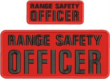 RANGE SAFETY OFFICER  embroidery patch 4x10 a...