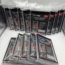 Ultra Pro One-Touch Magnetic Card Holder BLACK BORDER 130pt Point, LOT of 15