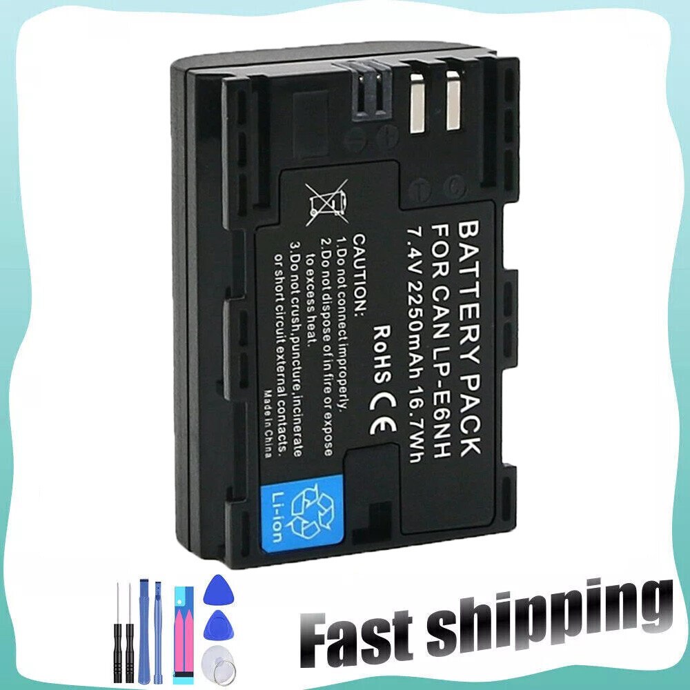 LP-E6NH LP-E6N Battery for Canon EOS 5D Mark III IV 5DS R 6D Mark