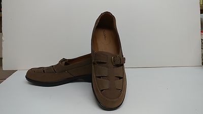Damen Shoes-Thom Mcan Leder Komfort Wandern Shoes-Tan 9M-NEW
