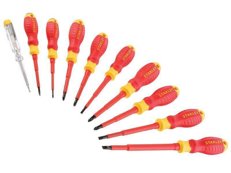 Stanley Tools Fatmax Vde Insulated Phillips Pozidriv & Slotted Screwdriver Set 1