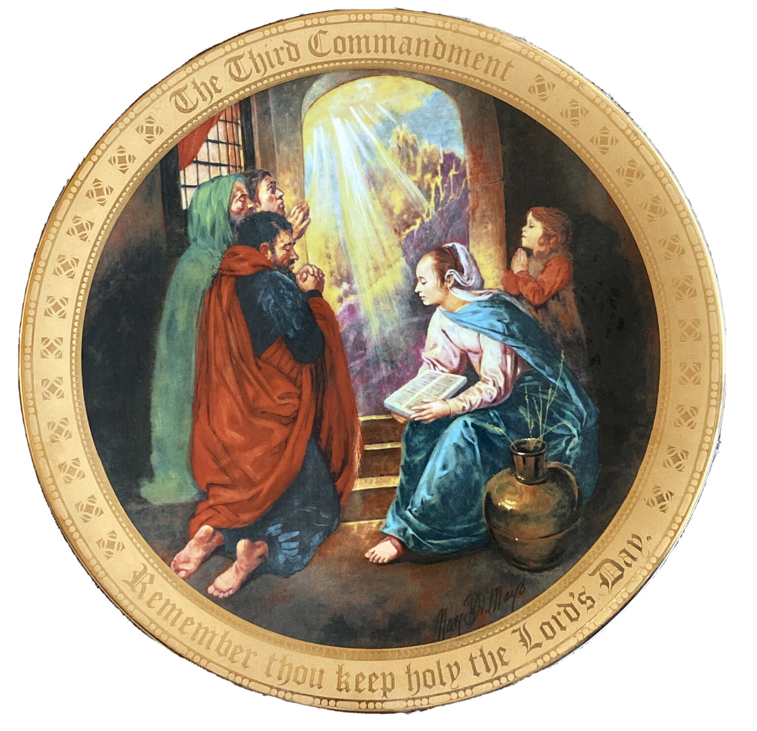 Danbury Mint 3rd Commandment From The 10 Commandment Plate Set Limited ...