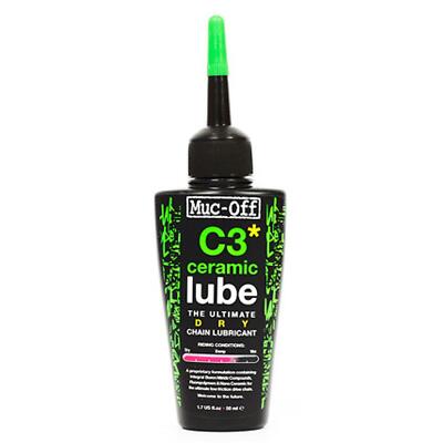 Muc Off Fahrrad Ketten Schmier Mittel Öl C3 Dry Ceramic Lube 50ml Bike Rennrad