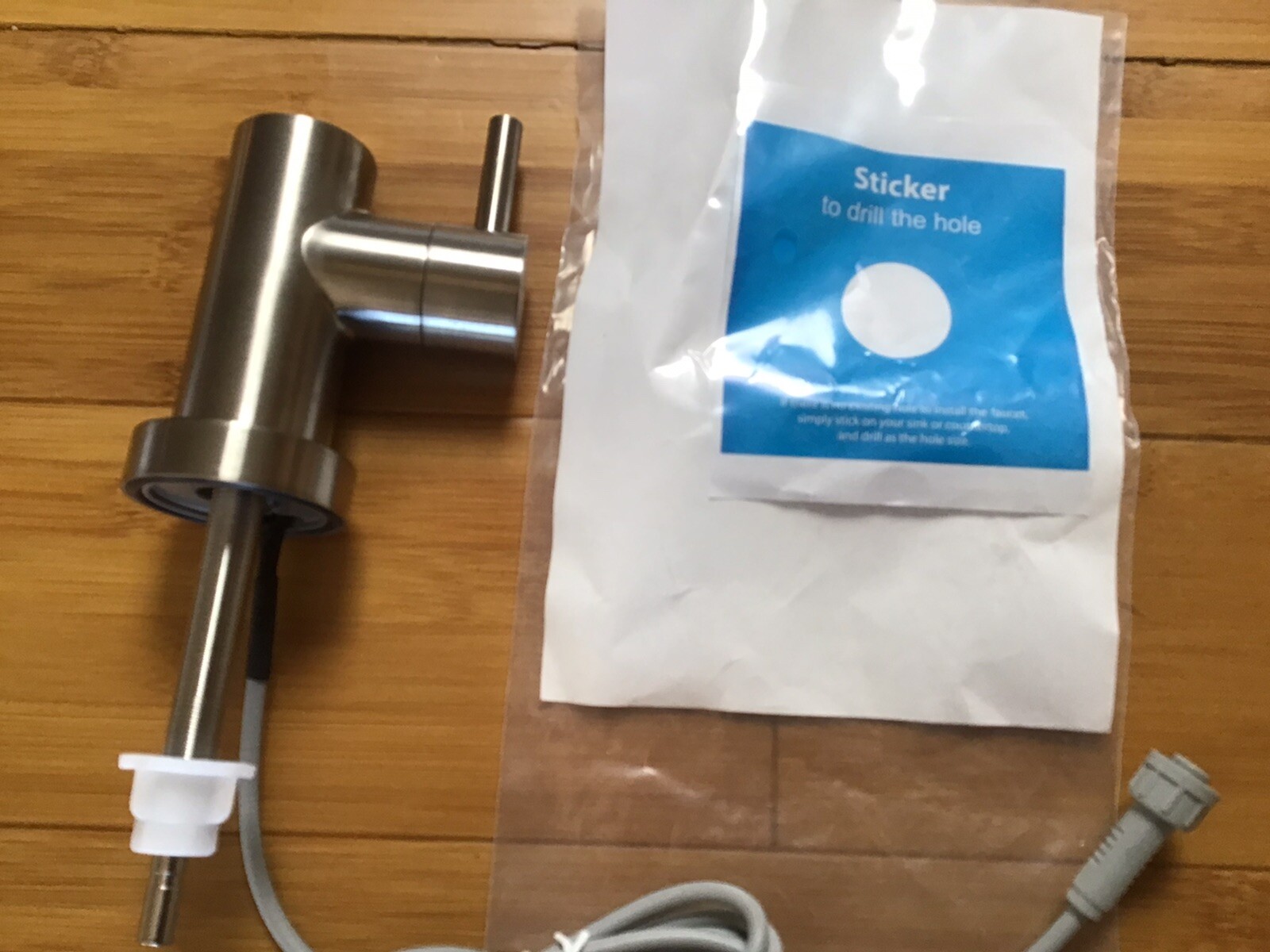 RO FAUCET,  ￼Drinking Water Non-Air Gap ￼Faucet Reverse Osmosis  ￼brushed Nickel