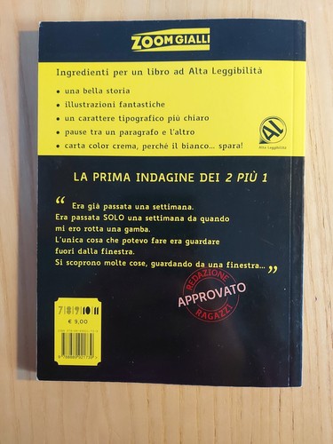 LE FINESTRE DEL MISTERO - giallo - libro per ragazzi ad ALTA LEGGIBILITA' - Foto 2 di 3