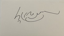 Dalai Lama Signed Autographed 4x6 Index Card Vintage ￼ President