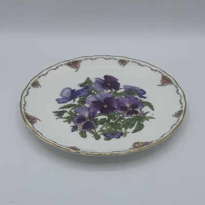 Royal Albert Collective Deco Teller - Queen Mother s Favourite Flowers ''Pansies''