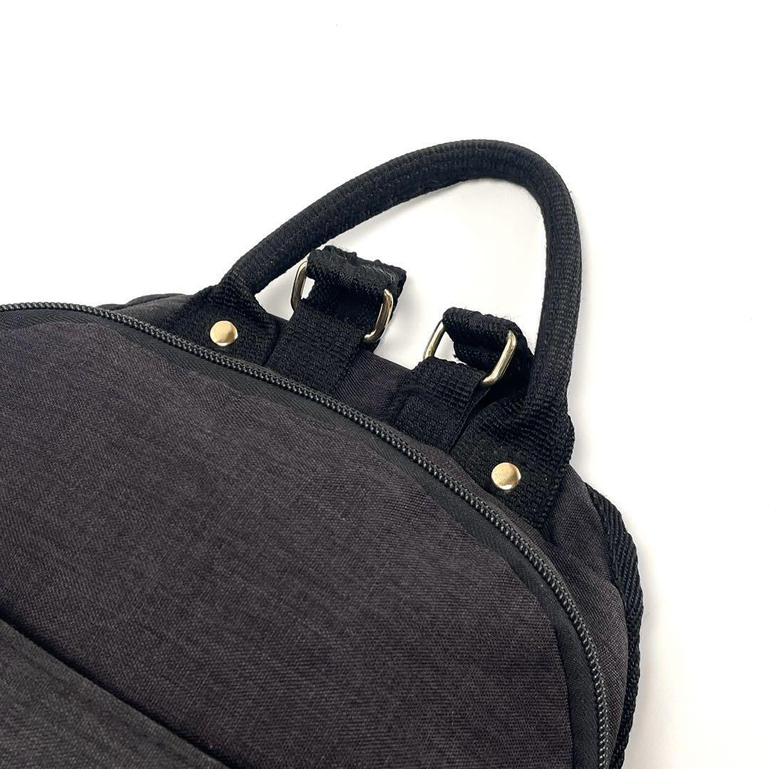 Sofia Valentino Mini Backpack Deep Pack Black Log… - image 9