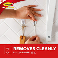 Small Wire Toggle Hooks, 16 Hooks and 24 Strips, Damage Free Hanging Wall Ho... 0.83 per strip