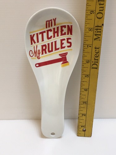 Farberware “My Kitchen My Rules”Spoon Rest Melamine - Picture 4 of 5