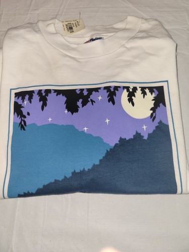 Vintage 90s Maine Hanes Beefy T XL Unisex T-shirt Single Stitch Made Moose