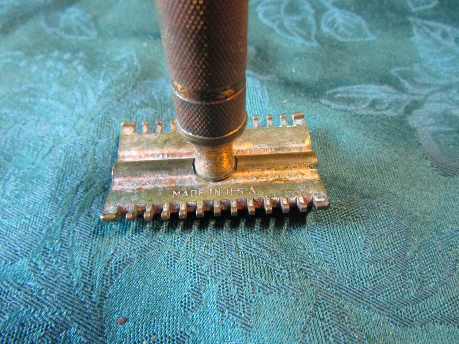 Vintage Gillette Copper Brass Shaver