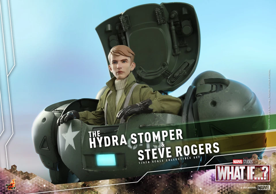 Hot Toys Marvel ¿Y si? Figuras Steve Rogers & Hydra Stomper sexta escala TMS060 Foto 3 de 4