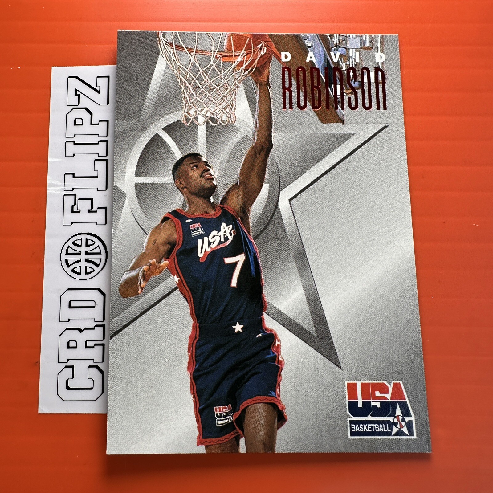 1996 Fleer Skybox Texaco USA Basketball David Robinson #10 HOF