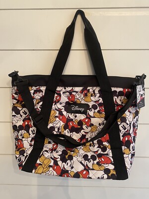 Disney Mickey Mouse Tote Bag, Bioworld, Zip Up, Shoulder Bag, Tote, NWT
