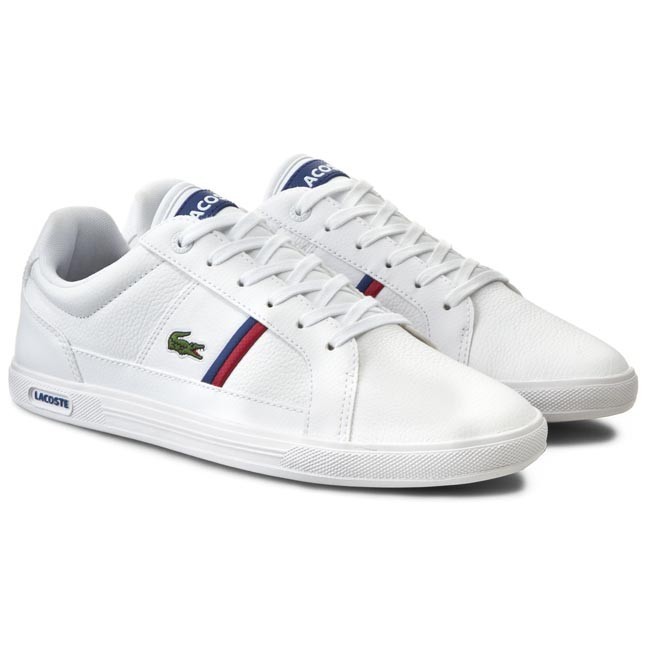 Lacoste Europa tcl spm leather trainers white shoes mens 7