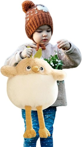 Soft Plush Brown Bird Doll (13 Inch): Cute and Cuddly Toy for Children - Picture 3 of 10