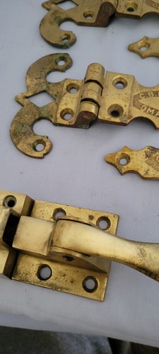 4 Antique Icebox Door Chest Refrigerator Hinge Heavy Not Magnetic & Catch. Read - 第 5/21 張圖片