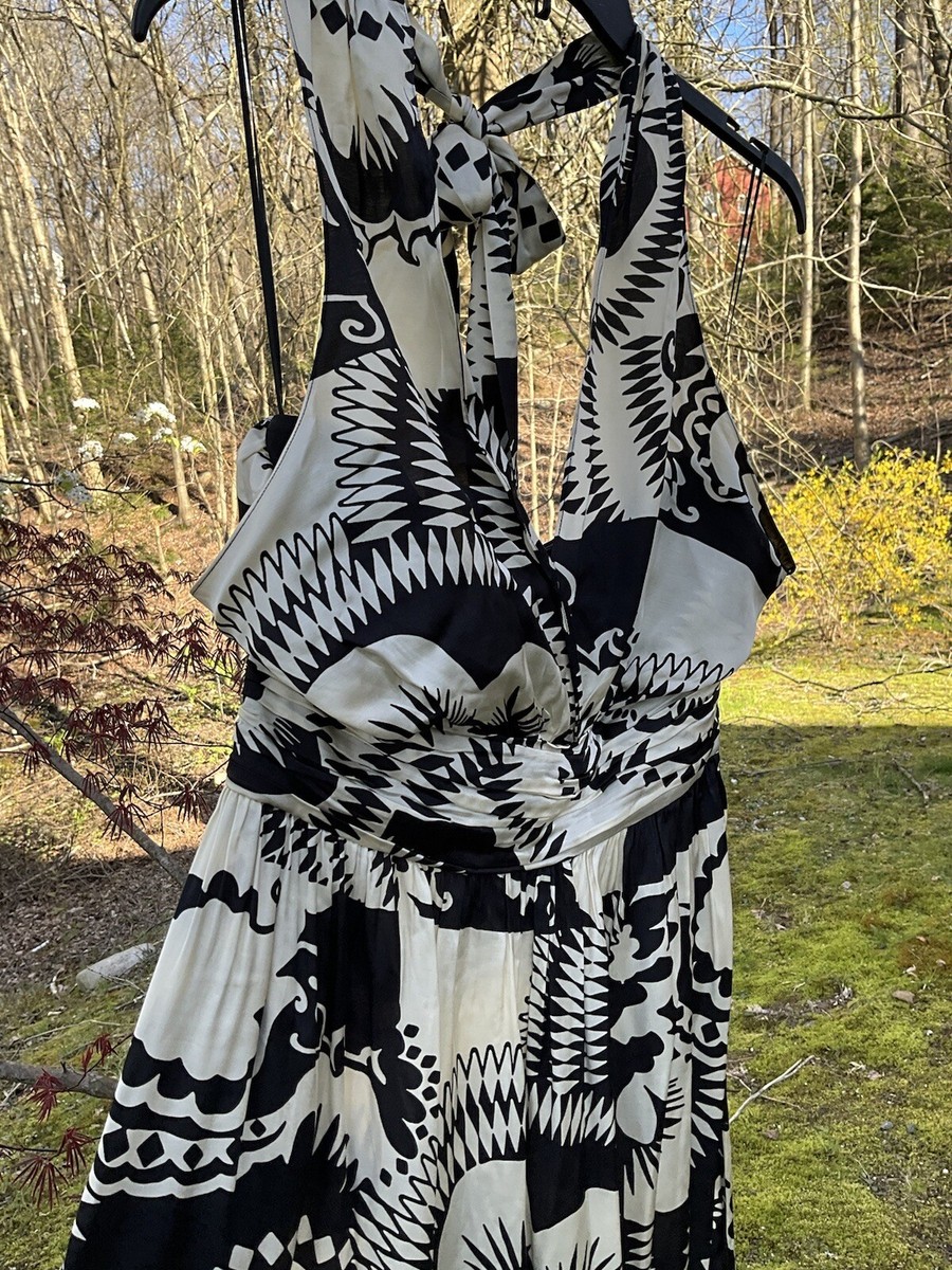 Reiss Women's Black/White Hallie-Mono Floral Occasion Maxi
