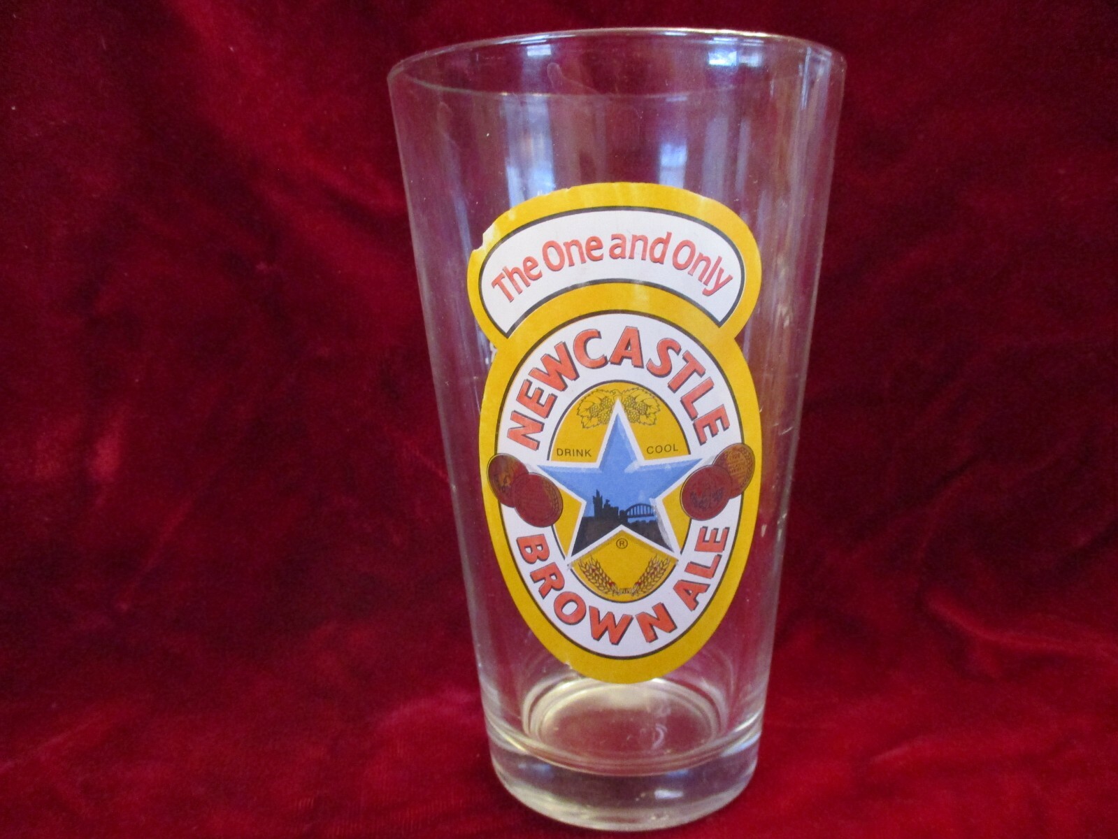 New Castle Brown Ale logo Pint Beer Glass The One And Only Cup eBay