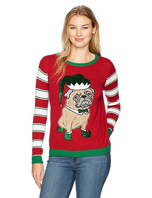 womens pug sweater