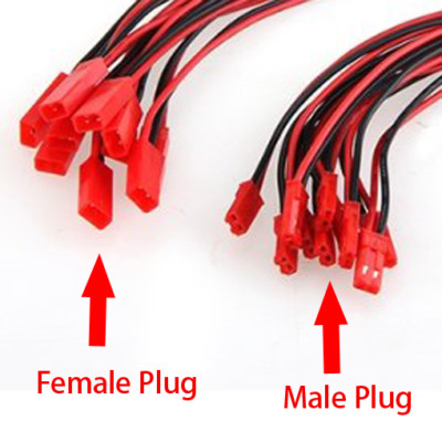 OliYin 20 Paia 22awg Connettore JST a 2 Pin Maschio Femmina Spina Cavo in Silicone da 10 cm per Striscia Lampada a LED Giocattoli RC Batteria BEC (Confezione da 20 OliYin 20 Paia 22awg Connettore JST a 2 Pin Maschio Femmina Spina Cavo in Silicone da 10 cm per Striscia Lampada a LED Giocattoli RC Batteria BEC (Confezione da 20