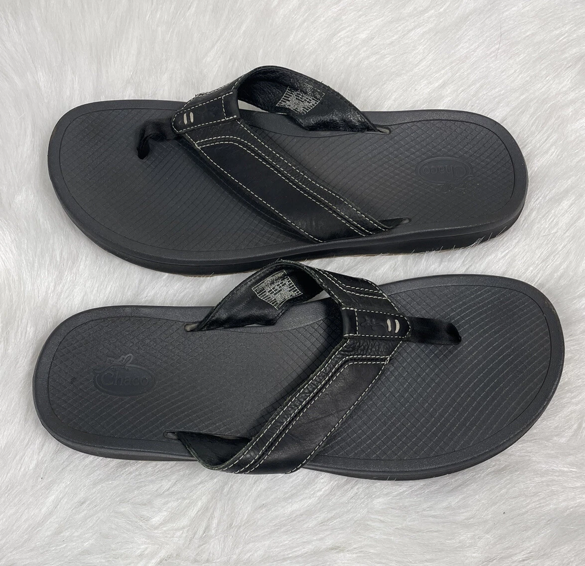 Chaco Playa Pro Black Leather Sports Sandals Mens Size 13 eBay