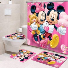 Bathroom set or Shower Curtain Set for Fan Mickey-gift for Fan