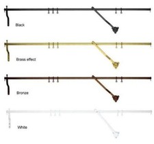 Black Rising Portiere Rod 108 cm