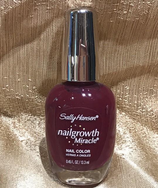 Sally Hansen PERFECT PLUM 350 NAIL GROWTH MIRACLE NAIL POLISH eBay