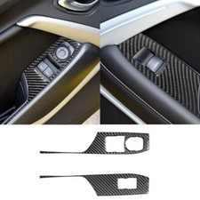 Cubierta de control de ventana interior tipo A de fibra de carbono para Chevrolet Camaro 2 piezas