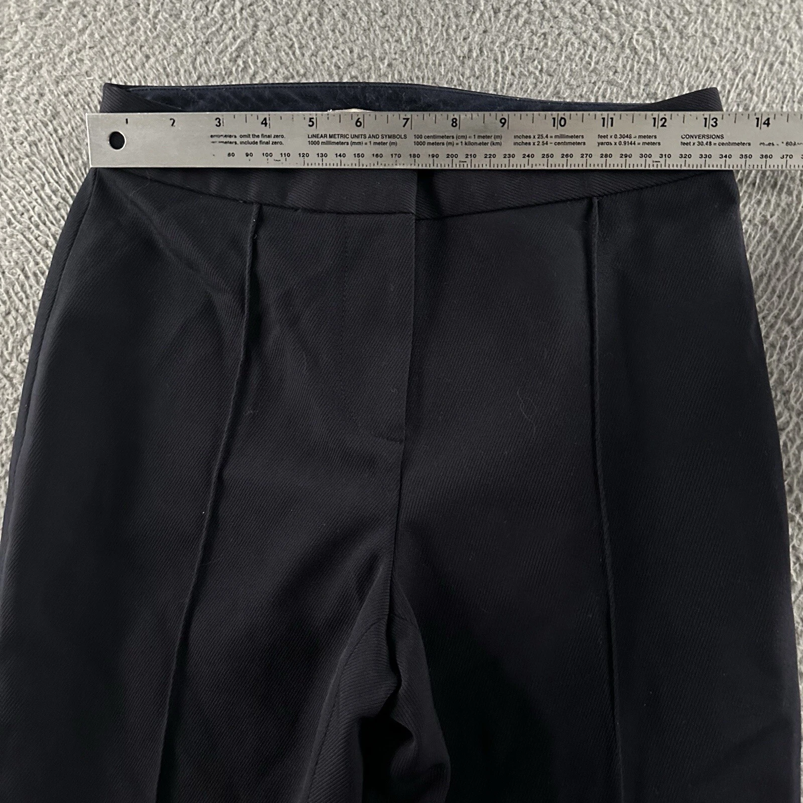 Pantaloni da donna blu Tory Burch taglia 0 pantaloni abiti alti misto lana poliestere