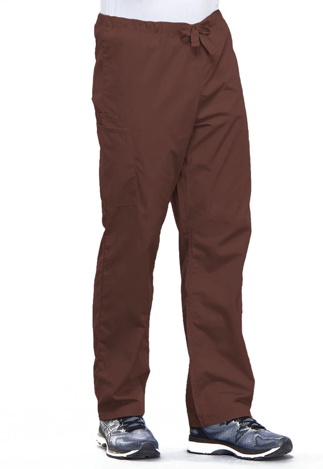 Pantalón Scrubs Cherokee Workwear Para Hombre con Cordón 4100 CHCW Chocolate Envío Gratis Foto 3 de 4