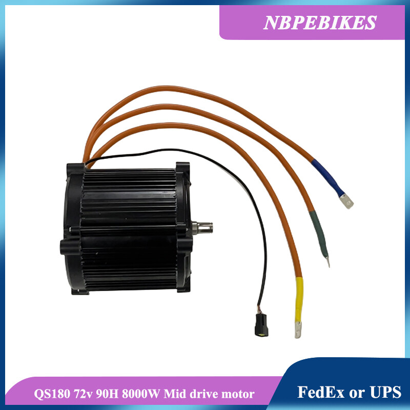 QS180 72V 90H 8000W Mid drive motor +ND721800 Fardriver controller