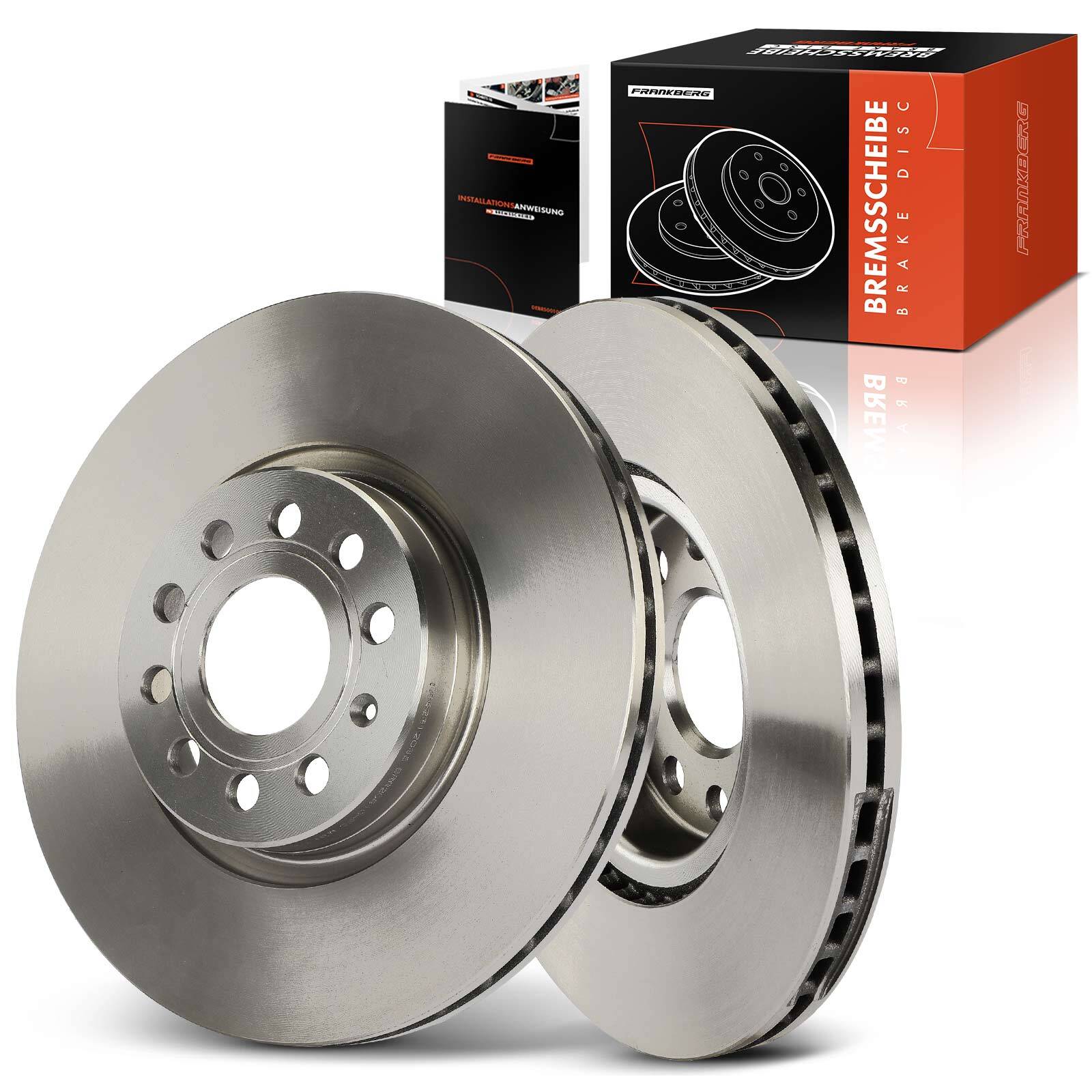 Frankberg 2x 312mm Brake Discs for Skoda Karoq Kodiaq Octavia Superb Yeti Front