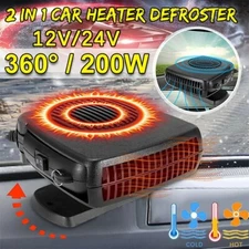 12V DC Car Auto Electric Heater 2-in-1 Heating Cooling Fan Defroster Demister